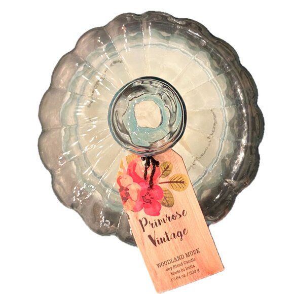 Scented Jar Gift Candle "Primrose Vintage" Woodland Musk Soy Wax Candle 17.6oz - Picture 8 of 9